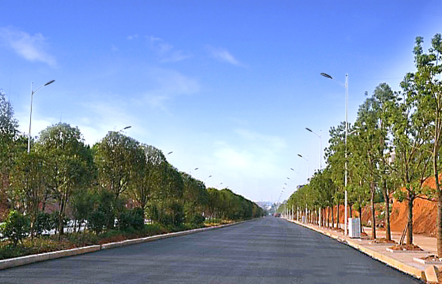 道縣高(gāo)速公路(lù)連接線、壽福大(dà)道、月(yuè)岩東路(lù)LED路(lù)燈安裝工(gōng)程